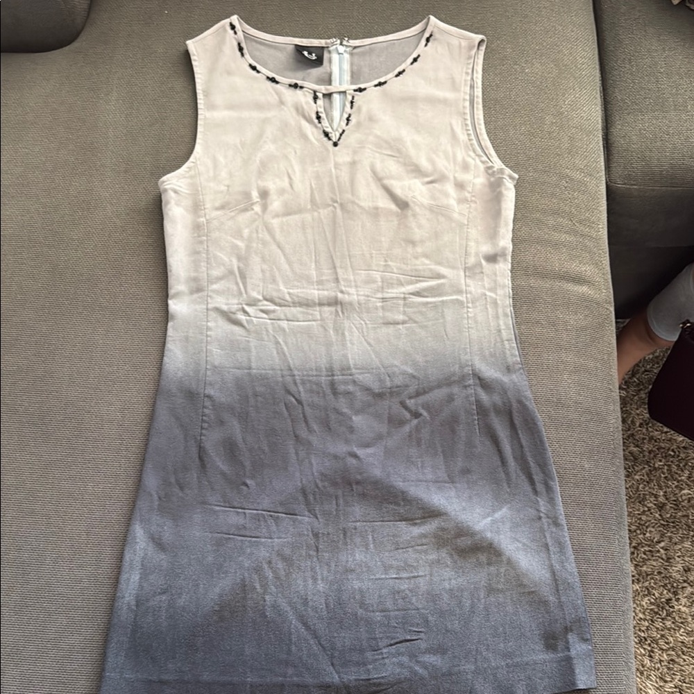 Gray Ombre Sleeveless Dress